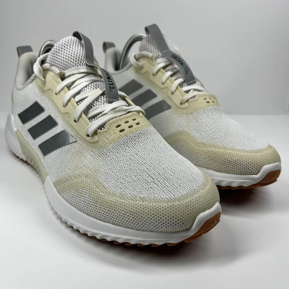 Adidas Edge Runner Shoes Men's Size 8 Climacool Athleisure White Cream Gum Soles